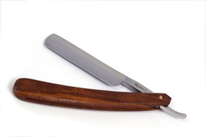 Straight Razor With Wood Handle